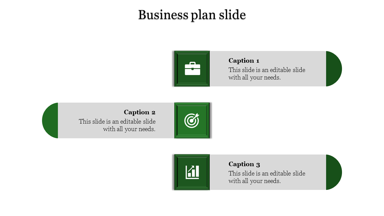 business plan slide-business plan slide-3-Green